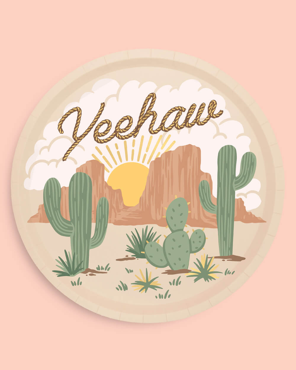 Wild Wild West Plates - 12 paper plates