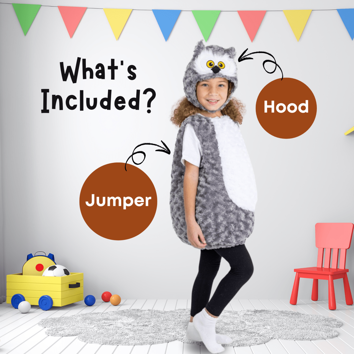 Plush Owl Costume - Toddlers