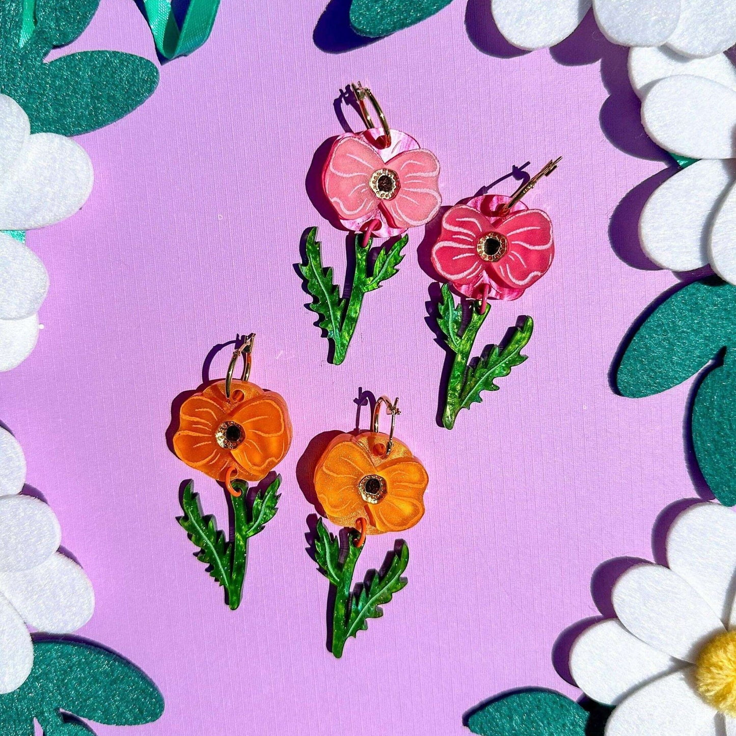 Poppy Bloom Earrings