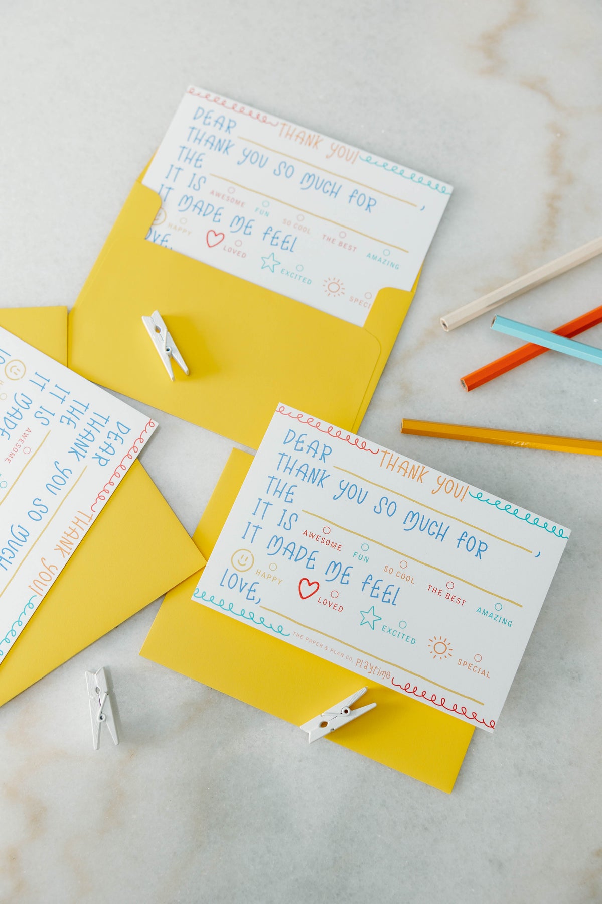 Playtime Pad® Kids Thank You Notecard Set