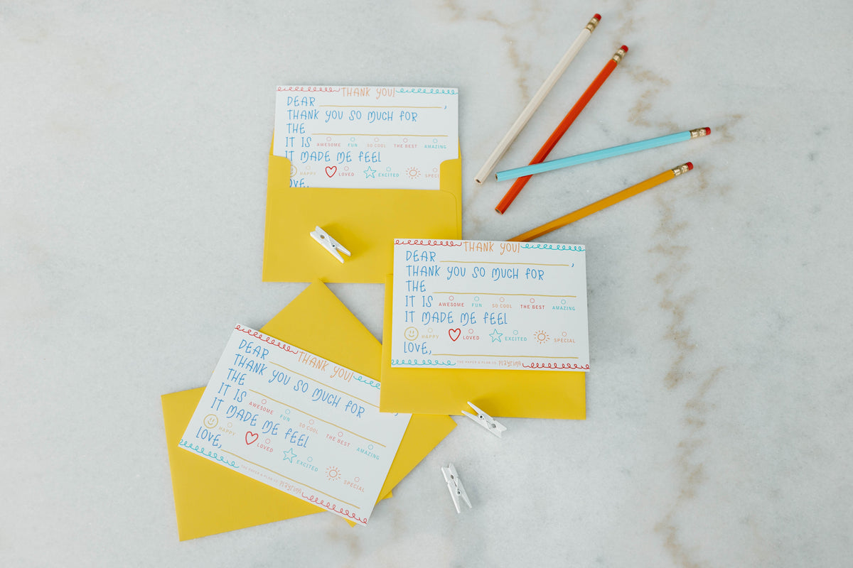 Playtime Pad® Kids Thank You Notecard Set