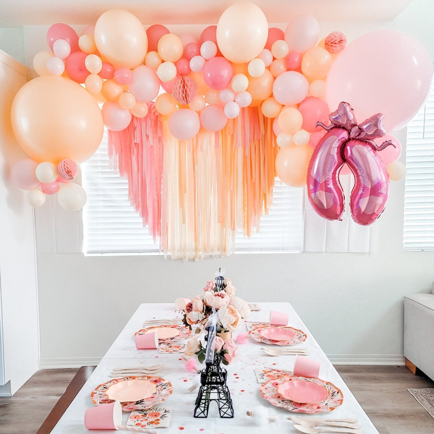 Premium Pastel Pink Latex Balloon Cluster (5", 11” and 17”)