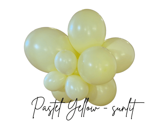 Premium Pastel Yellow Latex Balloon Cluster (5", 11” and 17”)