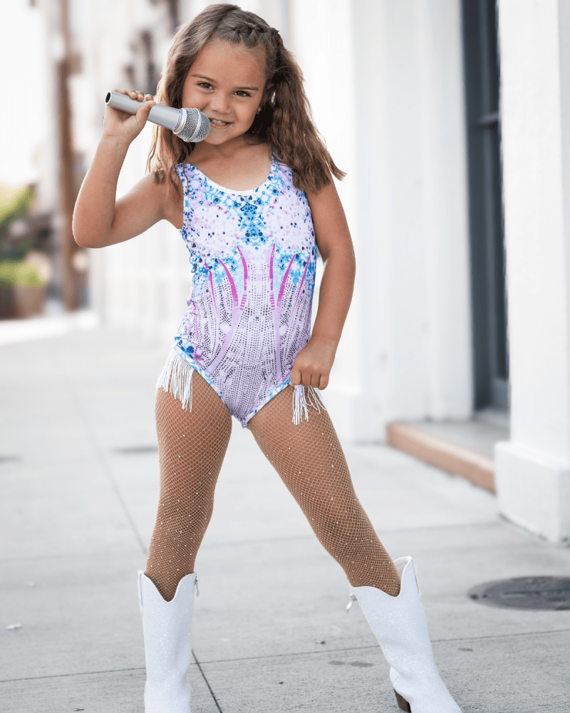 Pop Star Lover Tassle Leotard Costume