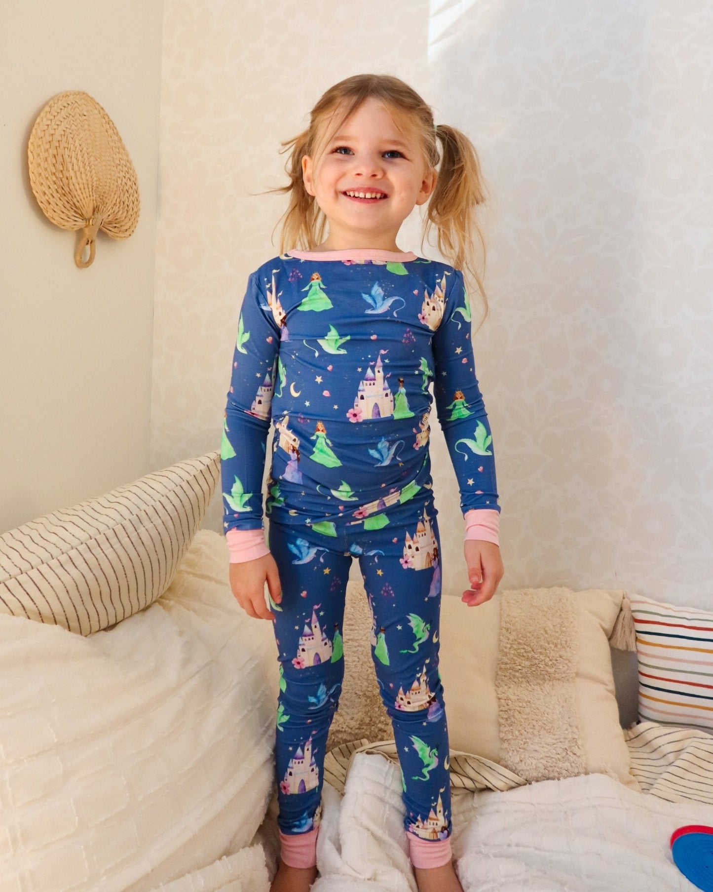 Princess & Dragon Organic Bamboo Pajama Set