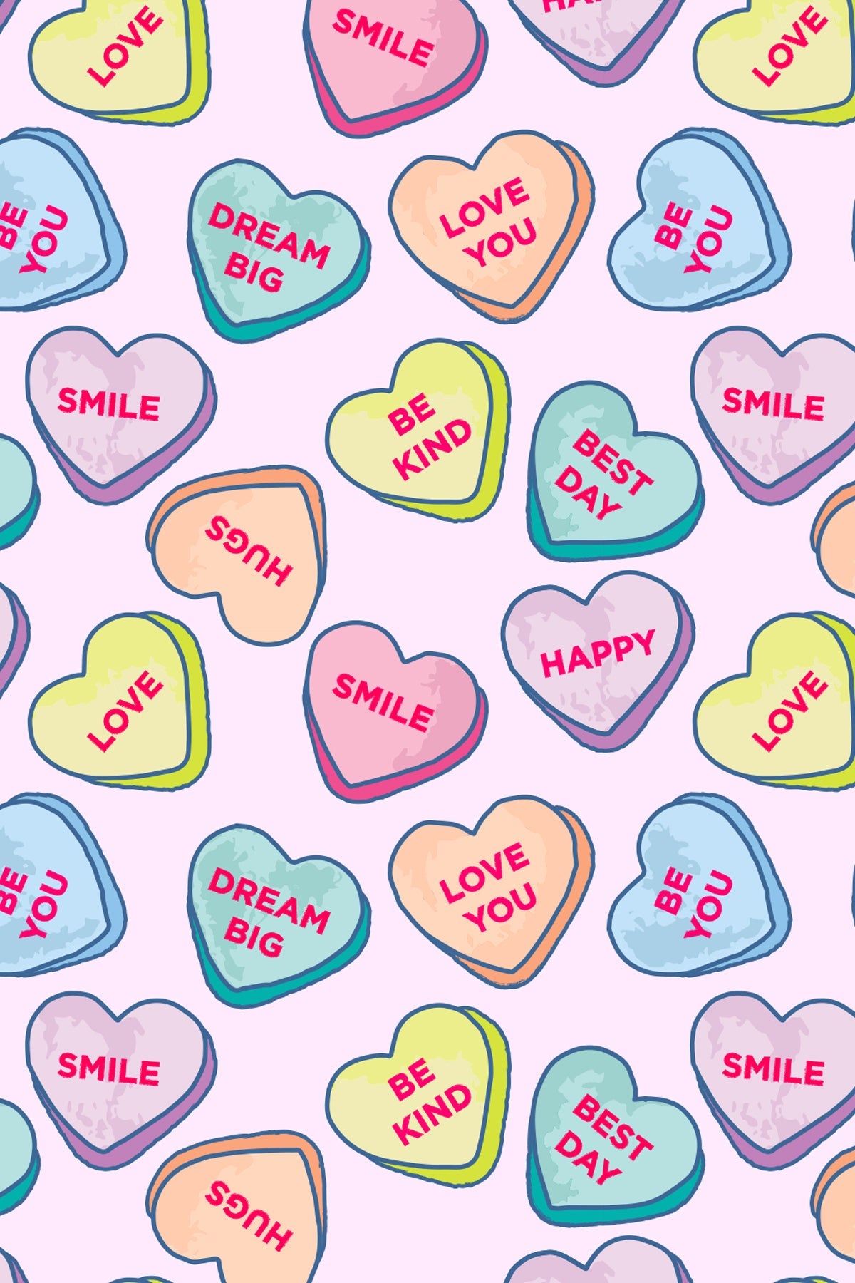 Soft & Stretchy Zipper Footie - Candy Hearts