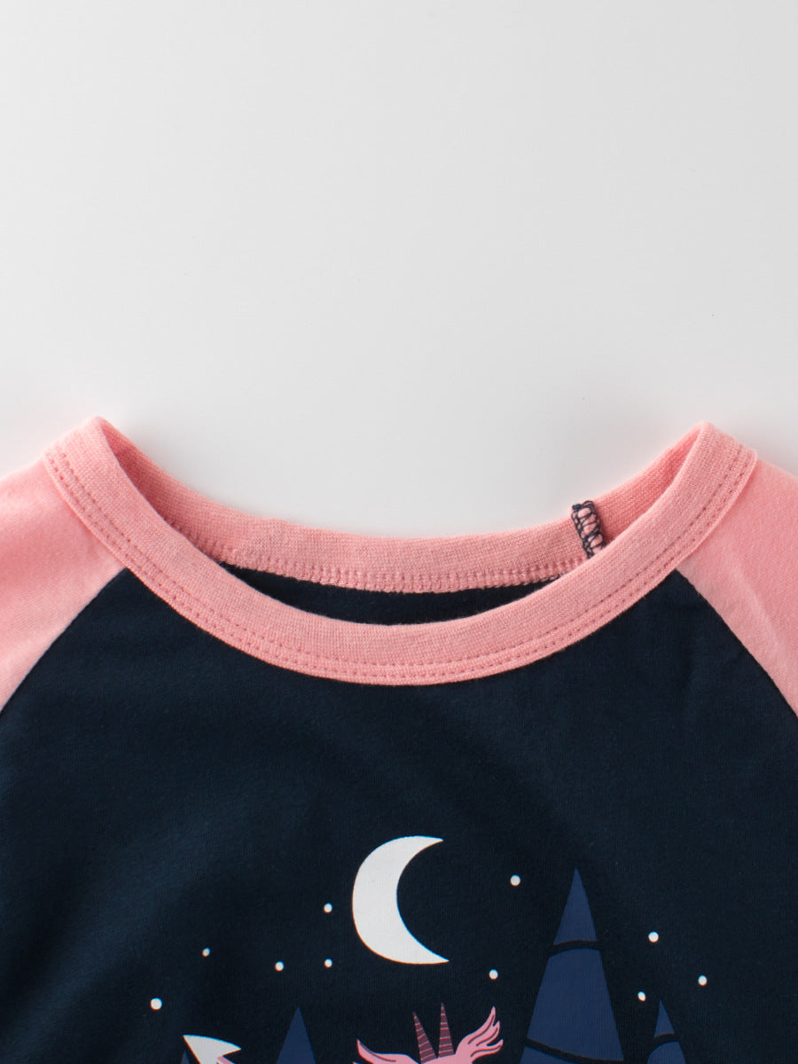 Cartoon Dragon Girls’ T-Shirt