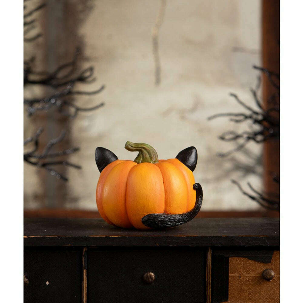 Pumpkin Cat Luminary by Bethany Lowe Designs