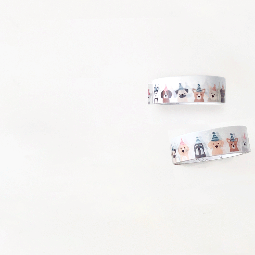 Pup Party Dog Washi Tape
