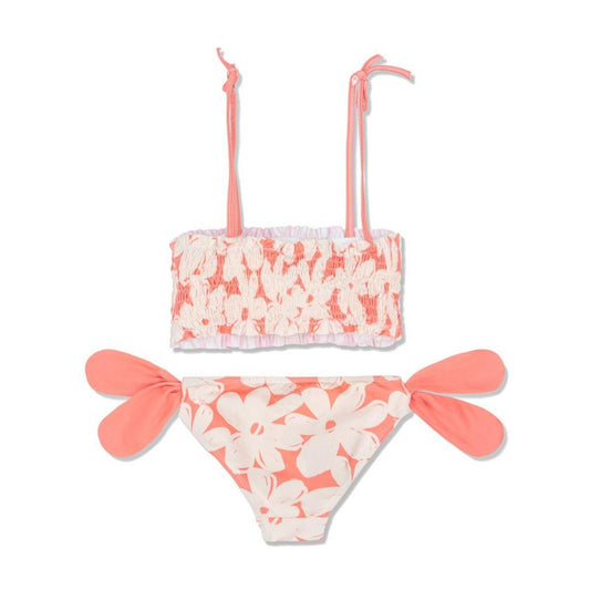Flowers Girl Bikini - Coral / Cream
