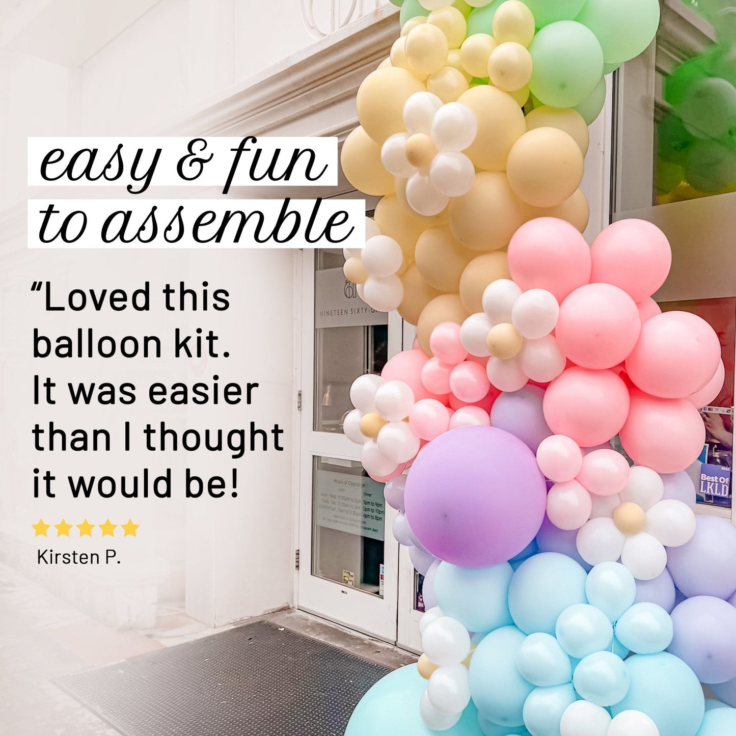 Soft Pastel Rainbow Balloon Garland Kit