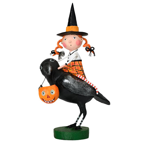 Raven's Flight Halloween Figurine by Lori Mitchell SHIPS JUNE