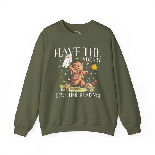 Beary Best Time Reading Sweatshirt