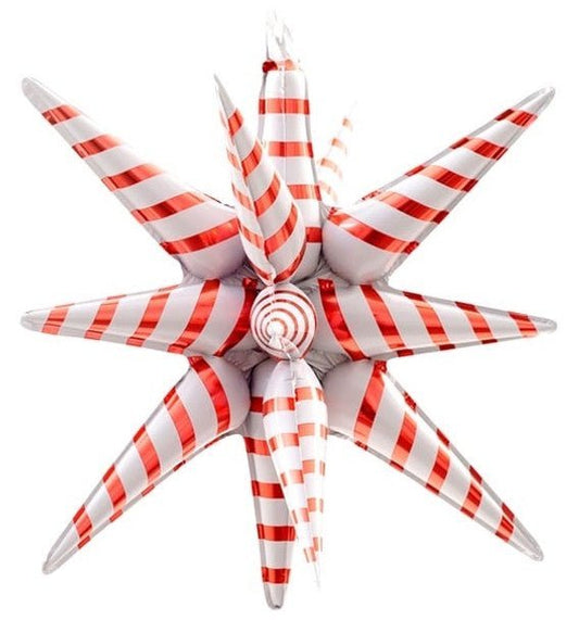 Candy Cane Starburst Balloon