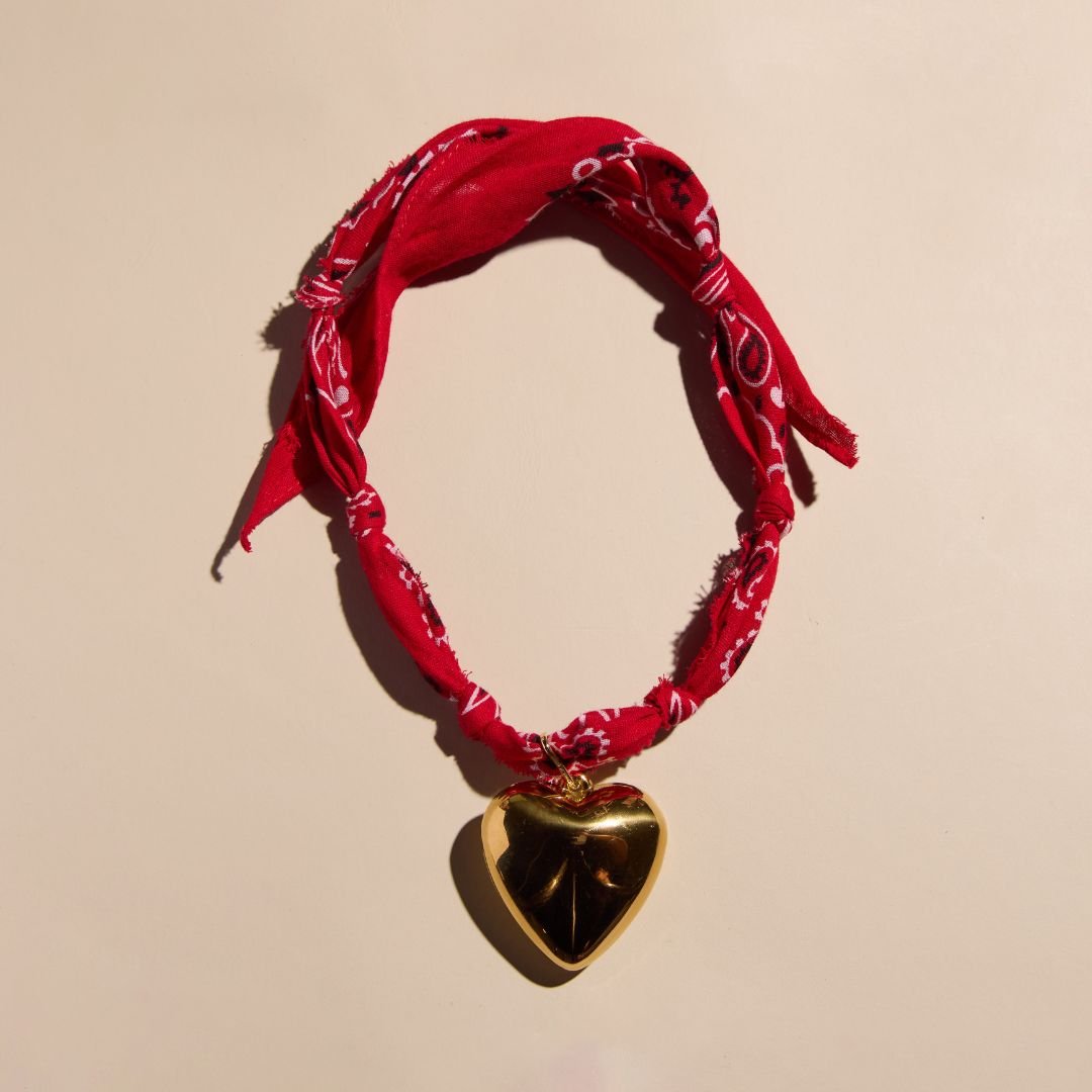Red Bandana Charm Necklace