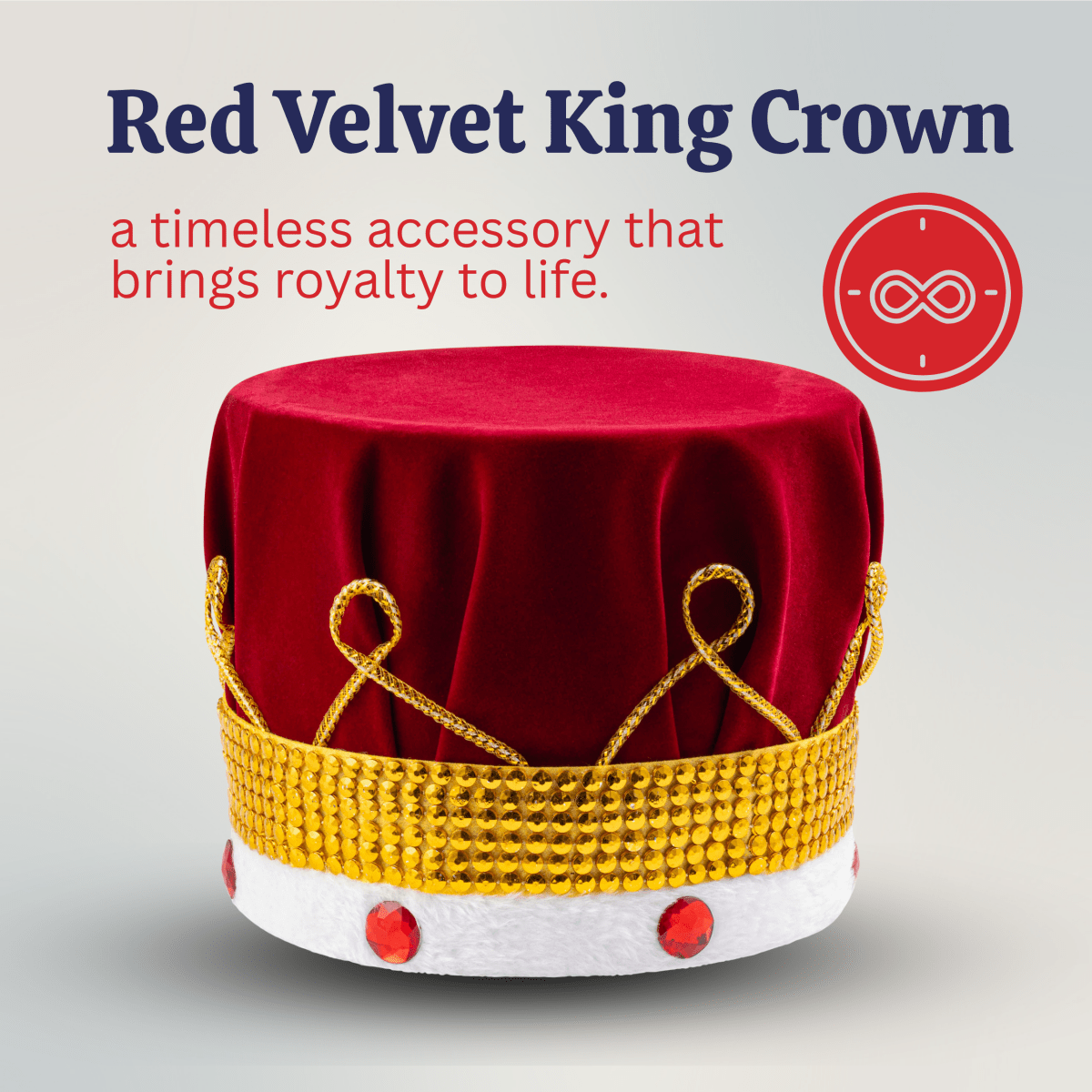 Red Velvet King Crown