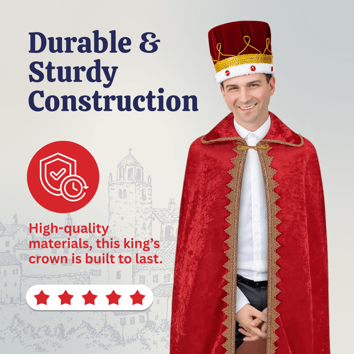 Red Velvet King Crown