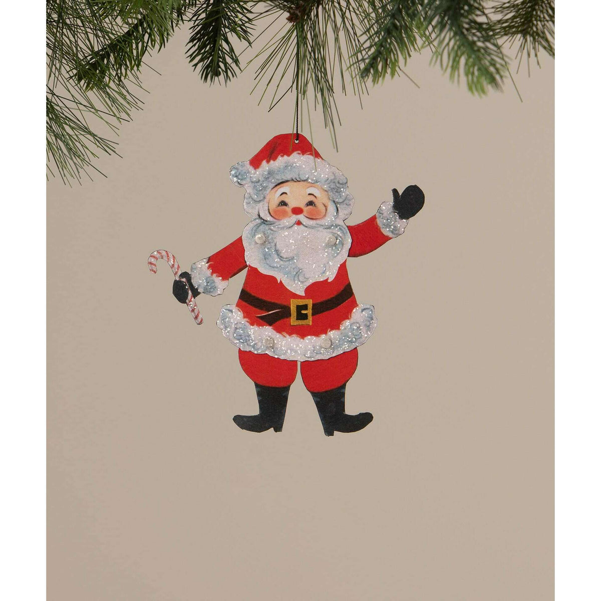 Retro Rockin' Santa Ornament | Christmas Decor by Bethany Lowe | SHIPS MID NOVEMBER