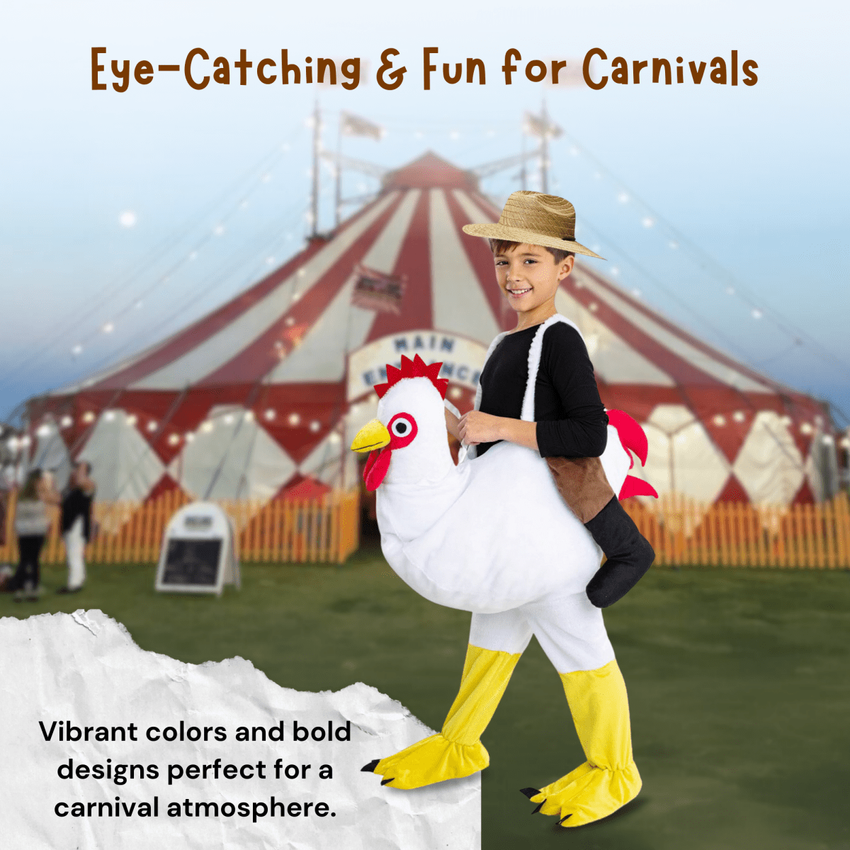 Ride-A-Chicken Costume - Kids