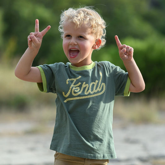 Feral Vintage Ringer | Forest (Youth)