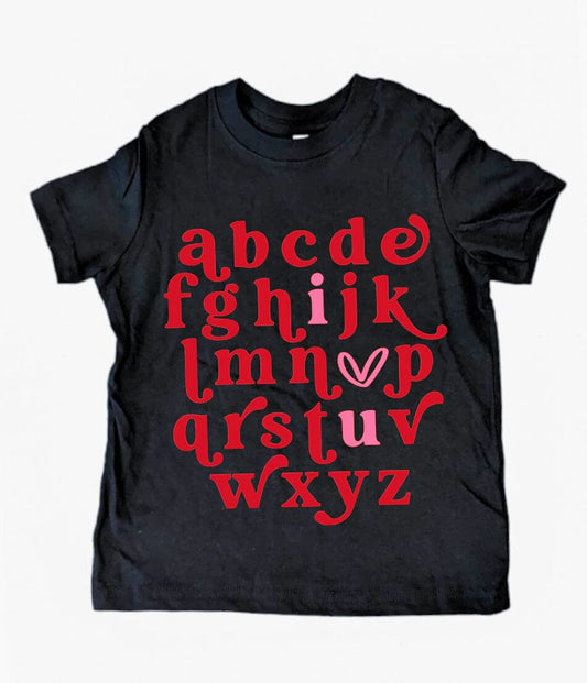 ABC I Love You Tee