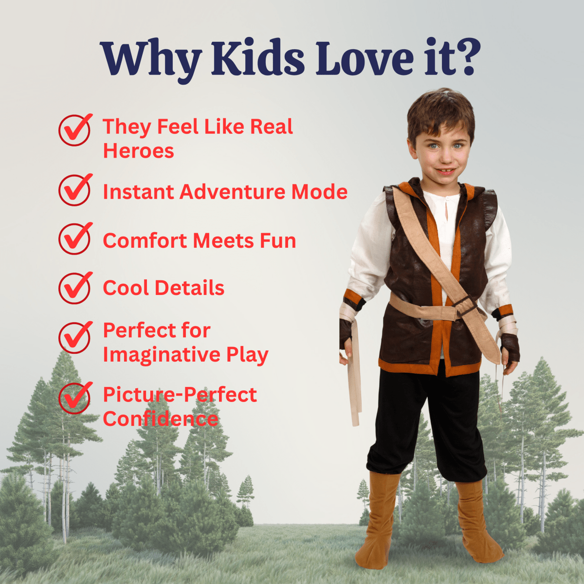 Robin Hood Costume - Kids