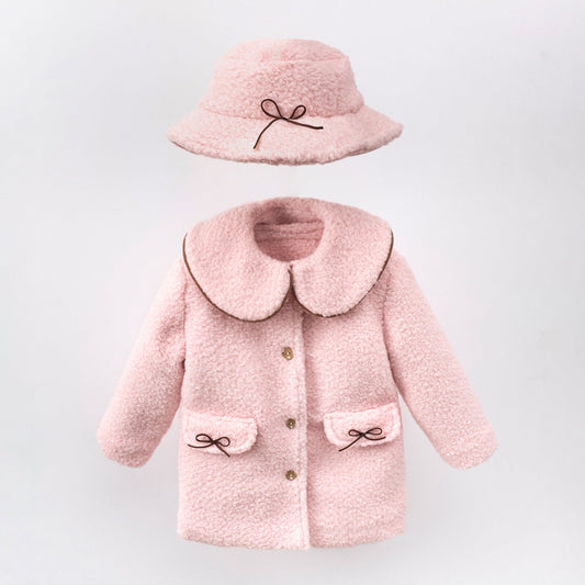 Rosalie Pink Bouclé Coat