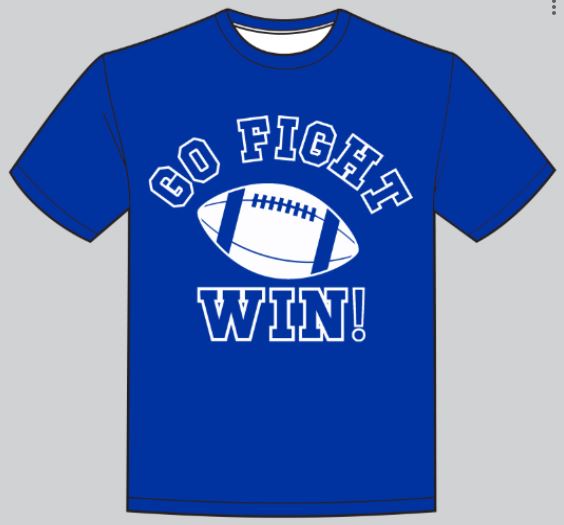 Go, Fight, Win Royal Blue Modal Shirt