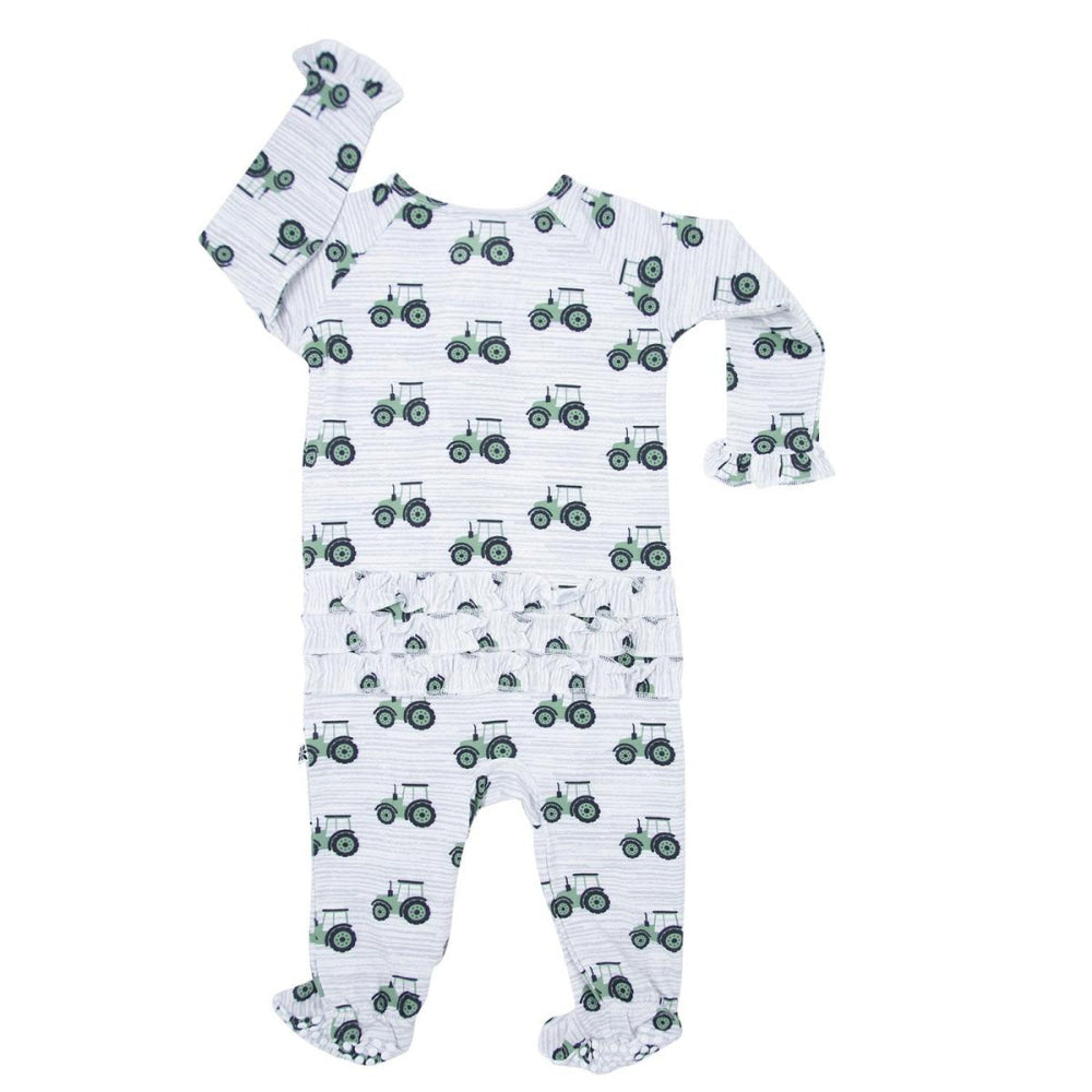 Ruffle Footie - Tractor