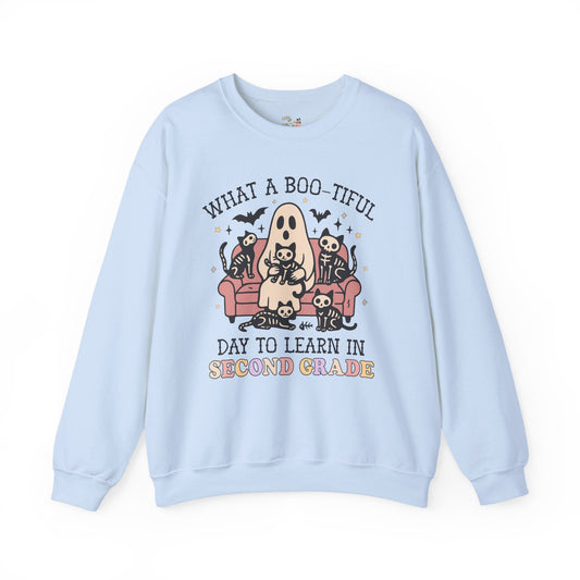 Second Grade Halloween Teacher Sweatshirt