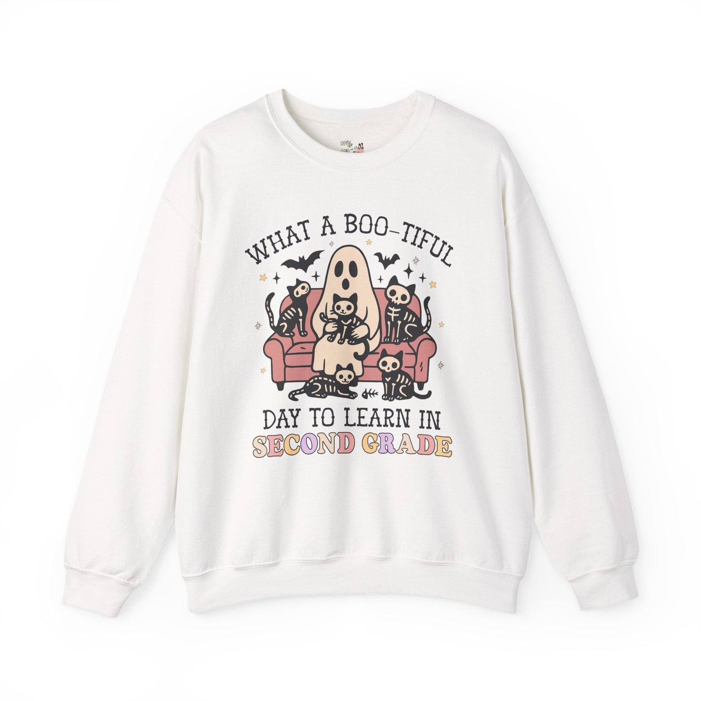 Second Grade Halloween Teacher Sweatshirt