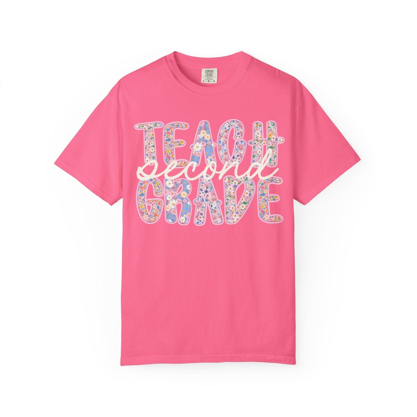 Floral Second Grade Teacher T-Shirt