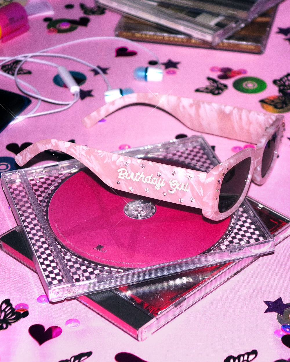 Birthday Girl Sunglasses - marble embossed sunglasses