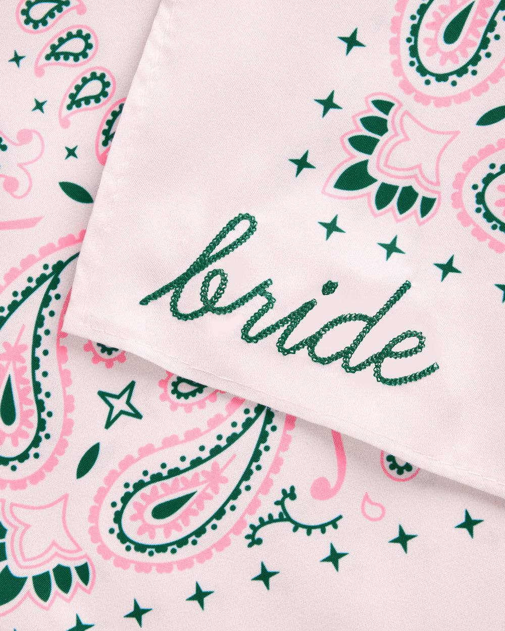 Camp Bride Bandana - embroidered bandana