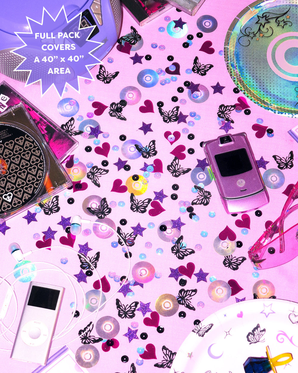 Y2K Confetti - 200 pc foil confetti