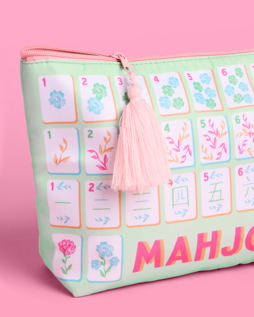Mahjong Tile Bag - nylon zipper bag