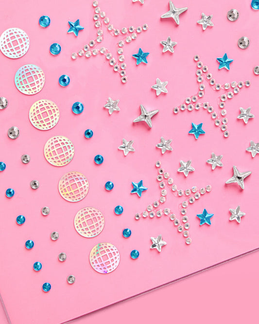 Disco Ball Face Gems - 98 pc face gem set