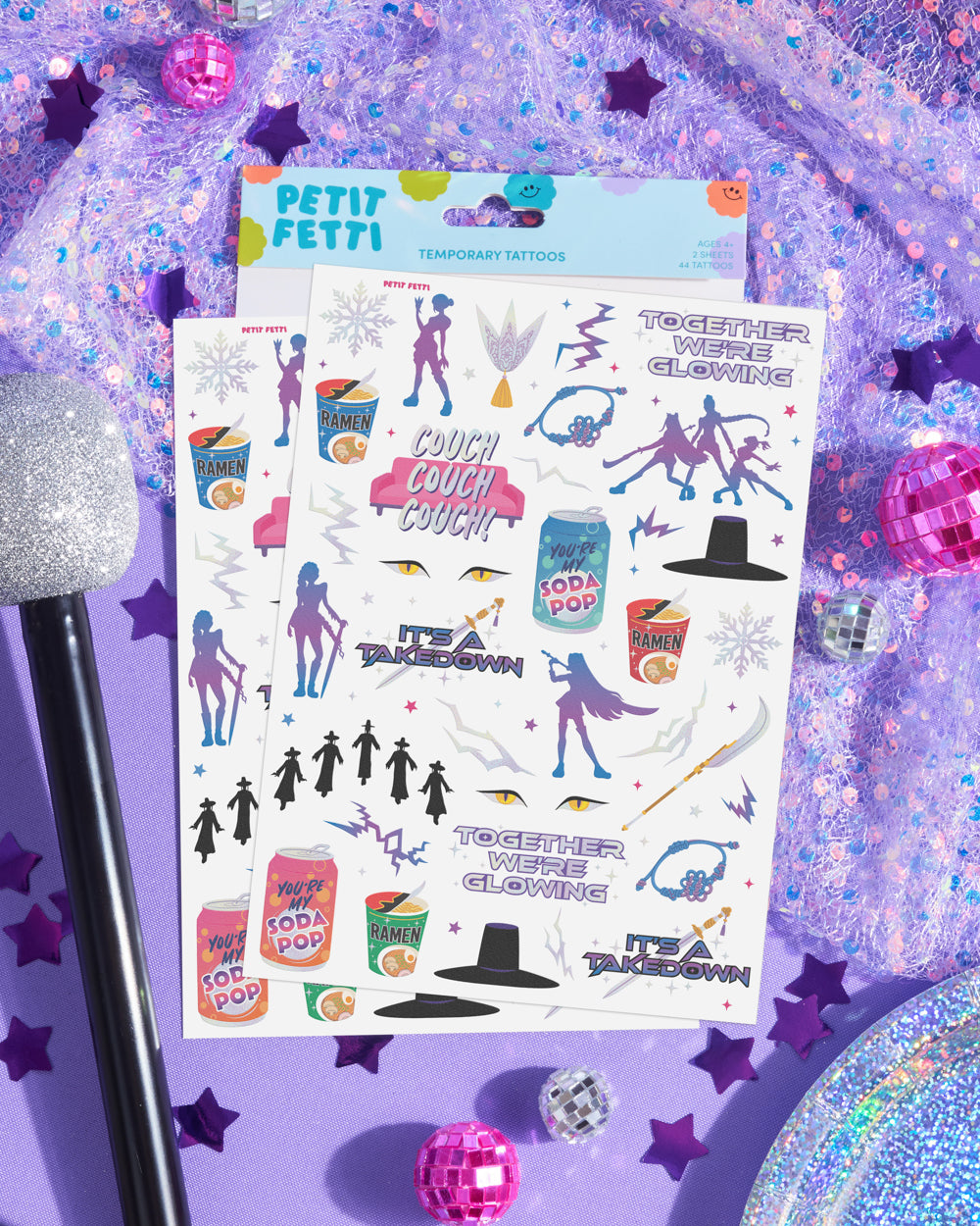 Takedown Tats - 68 temporary tattoos