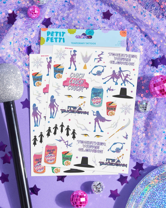 Takedown Tats - 68 temporary tattoos