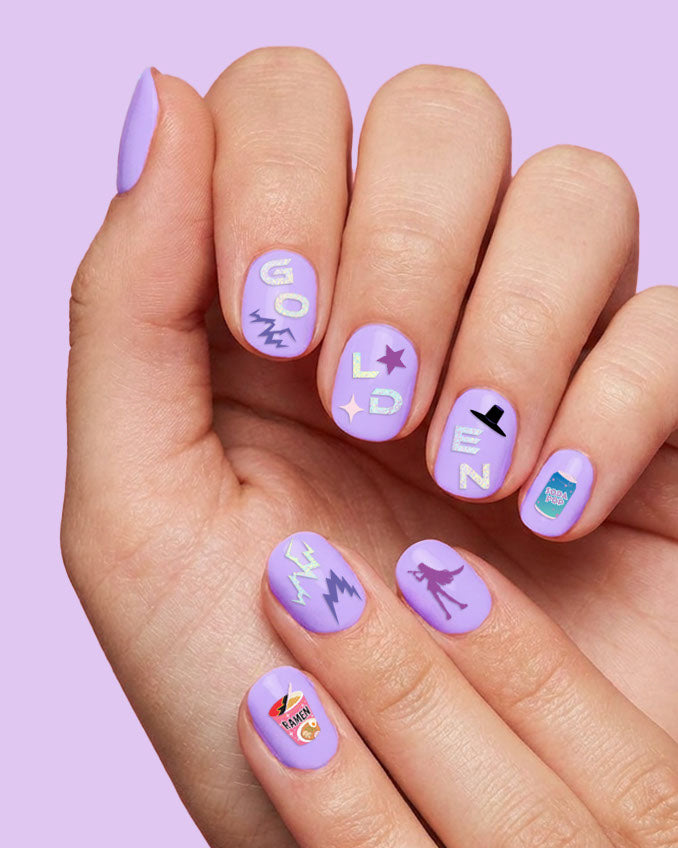 Kpop Nail Stickers - 4 sheet set