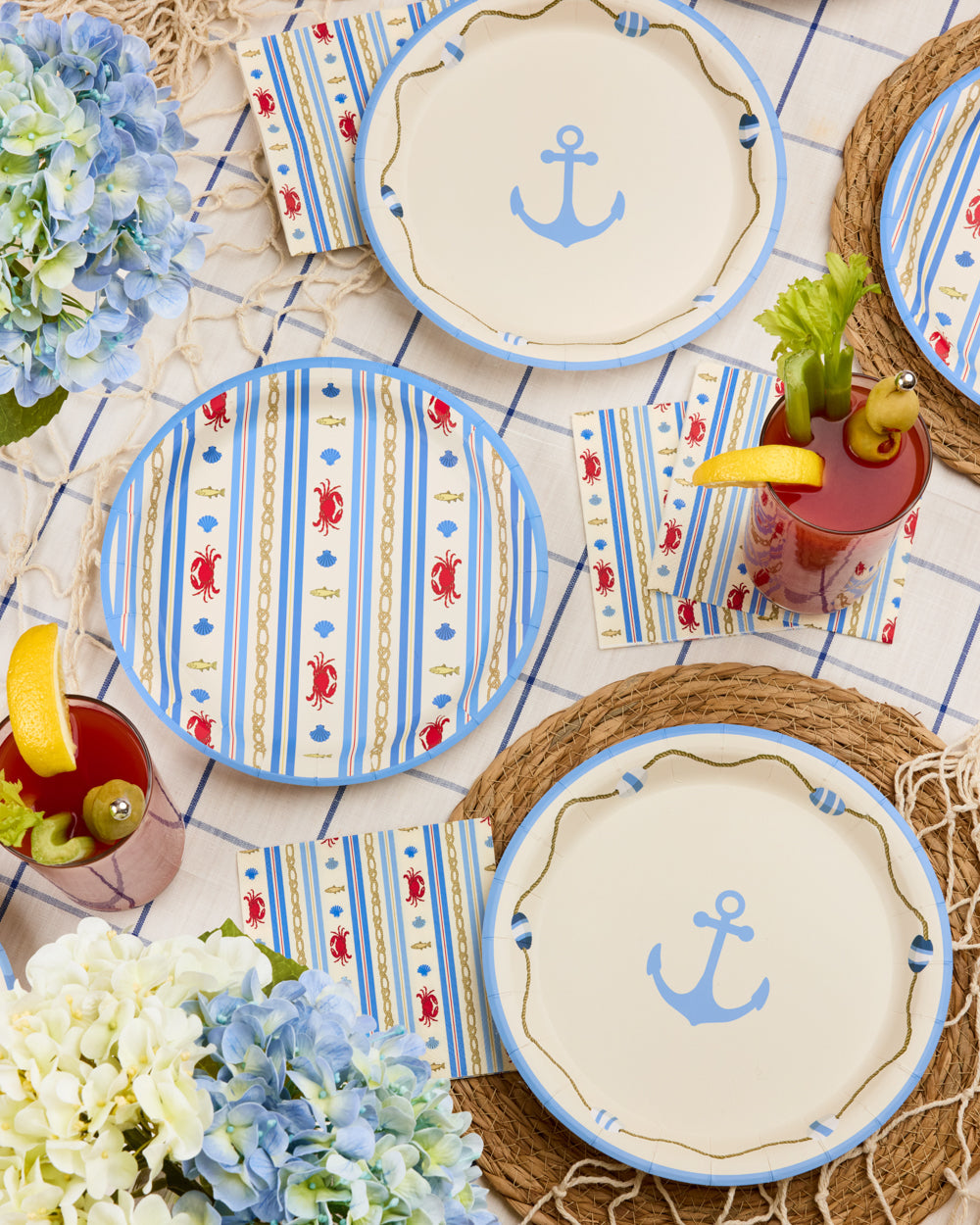Nautical Plates - 24 paper plates