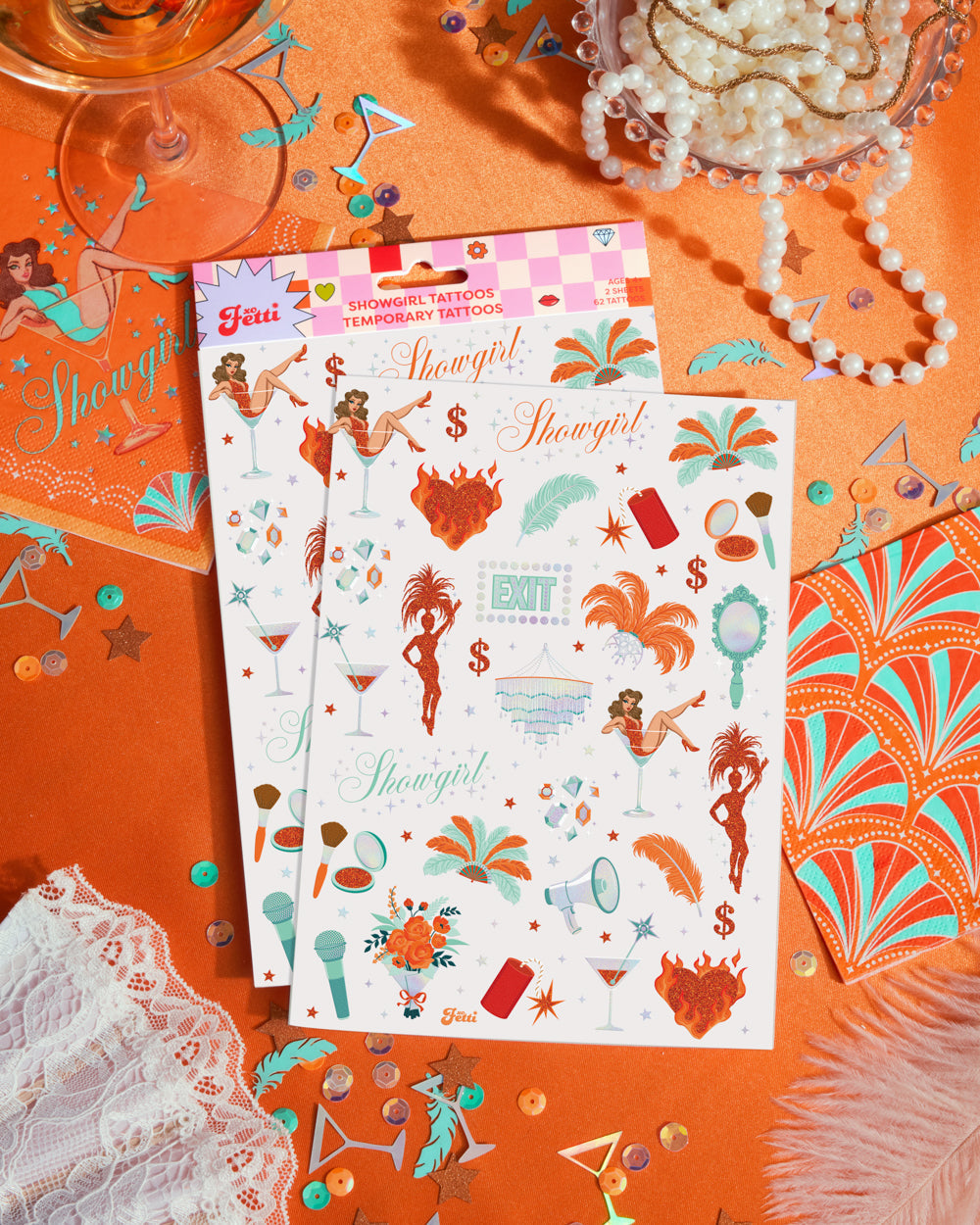 Showgirl Tats - 64 temporary tattoos