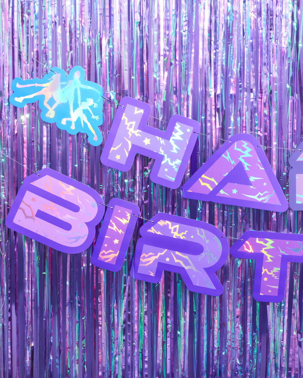 Takedown Banner - iridescent foil banner