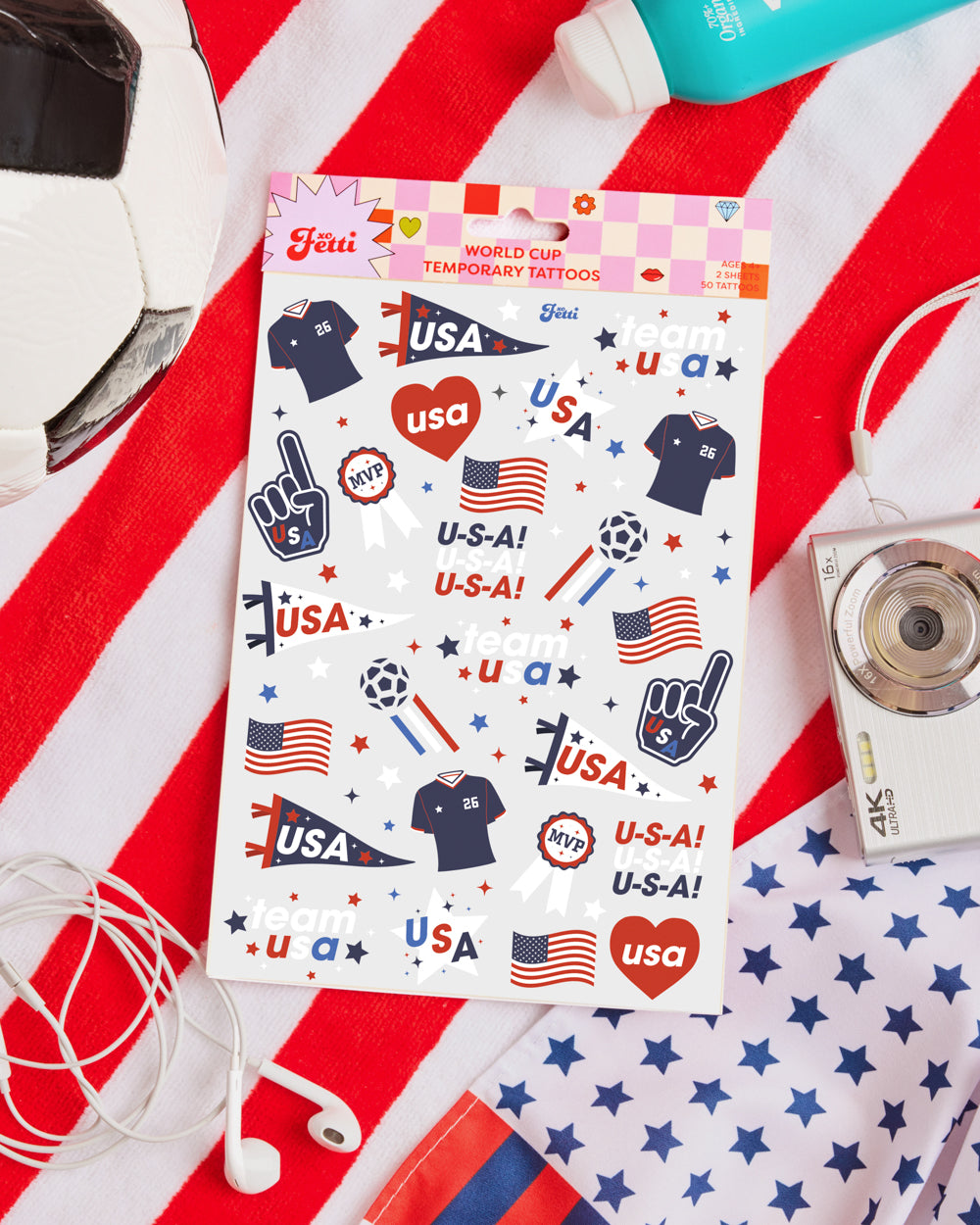 World Cup Tats - 52 temporary tattoos