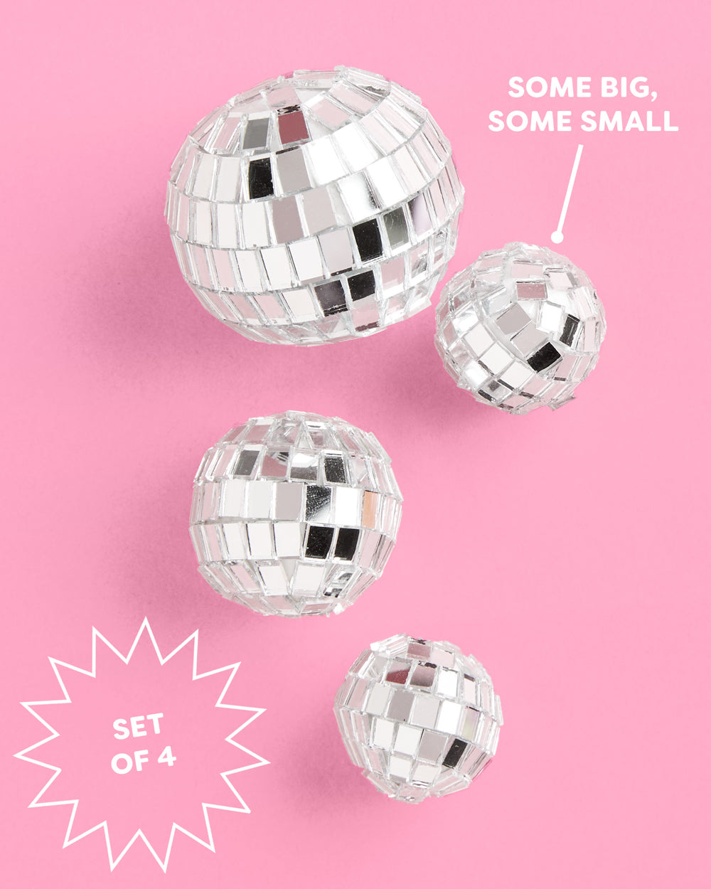 Hoedown Disco Topper - mirrored cake topper set