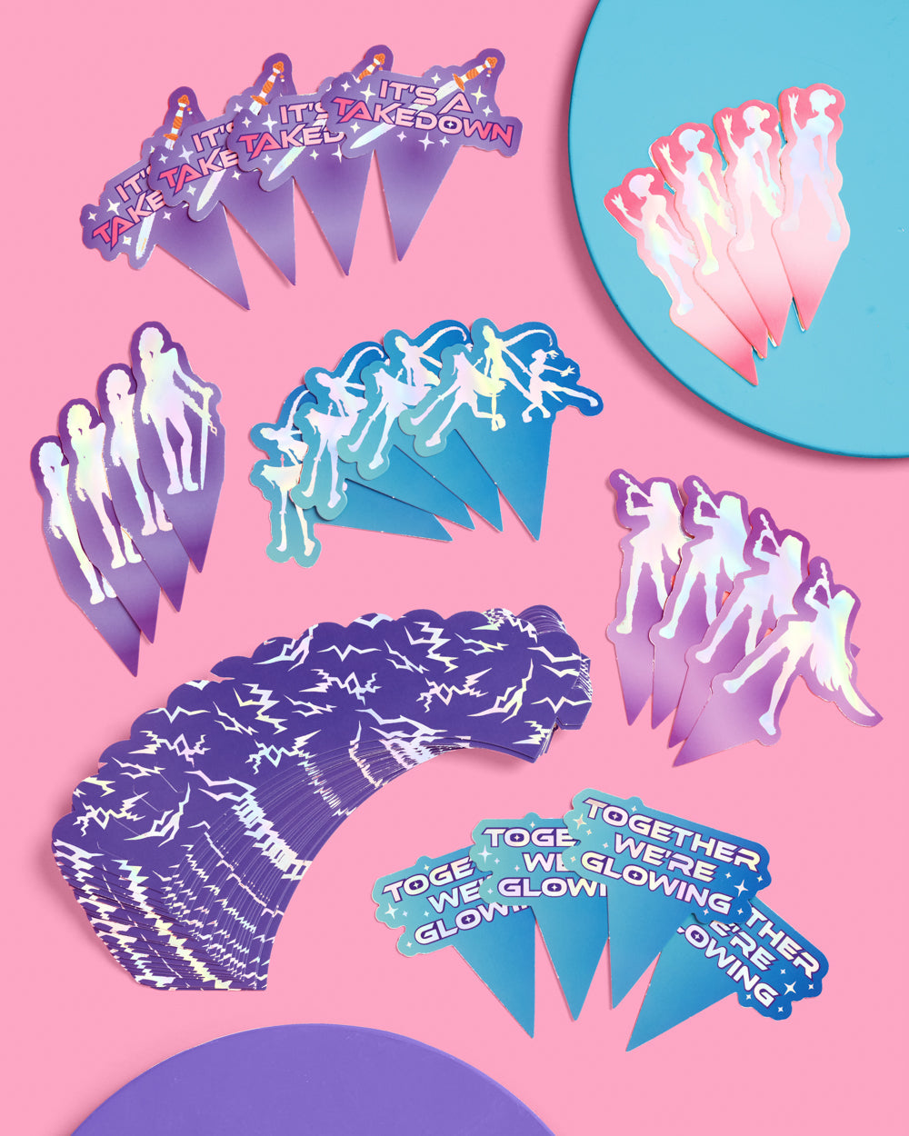 Takedown Cupcake Toppers - 24 pc set