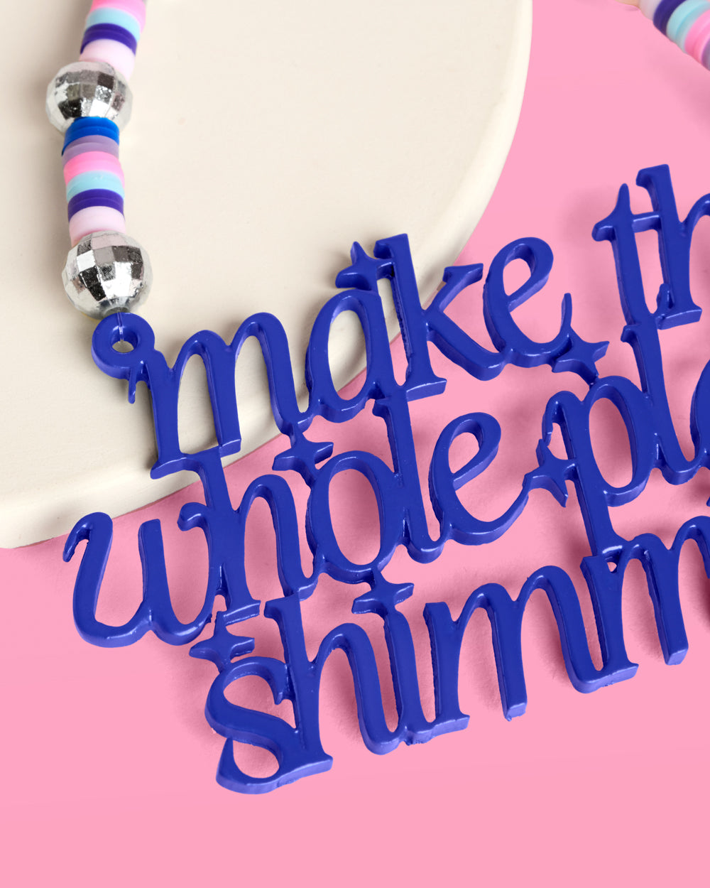 Bejeweled Ornament - glossy blue ornament