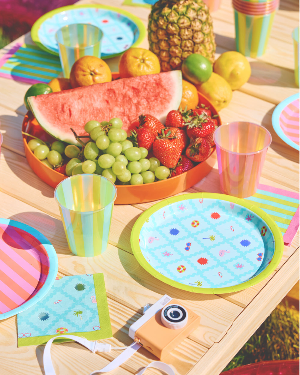 Pool Party Plates - 12 paper plates
