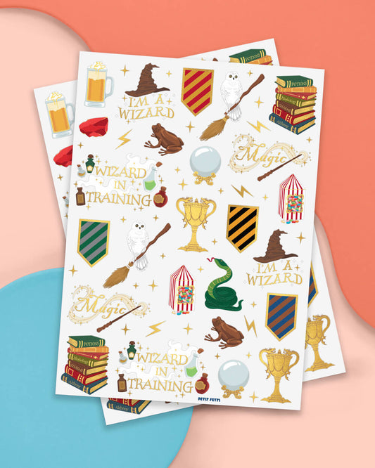 Wizard in Training Tats - 60 foil temporary tattoos