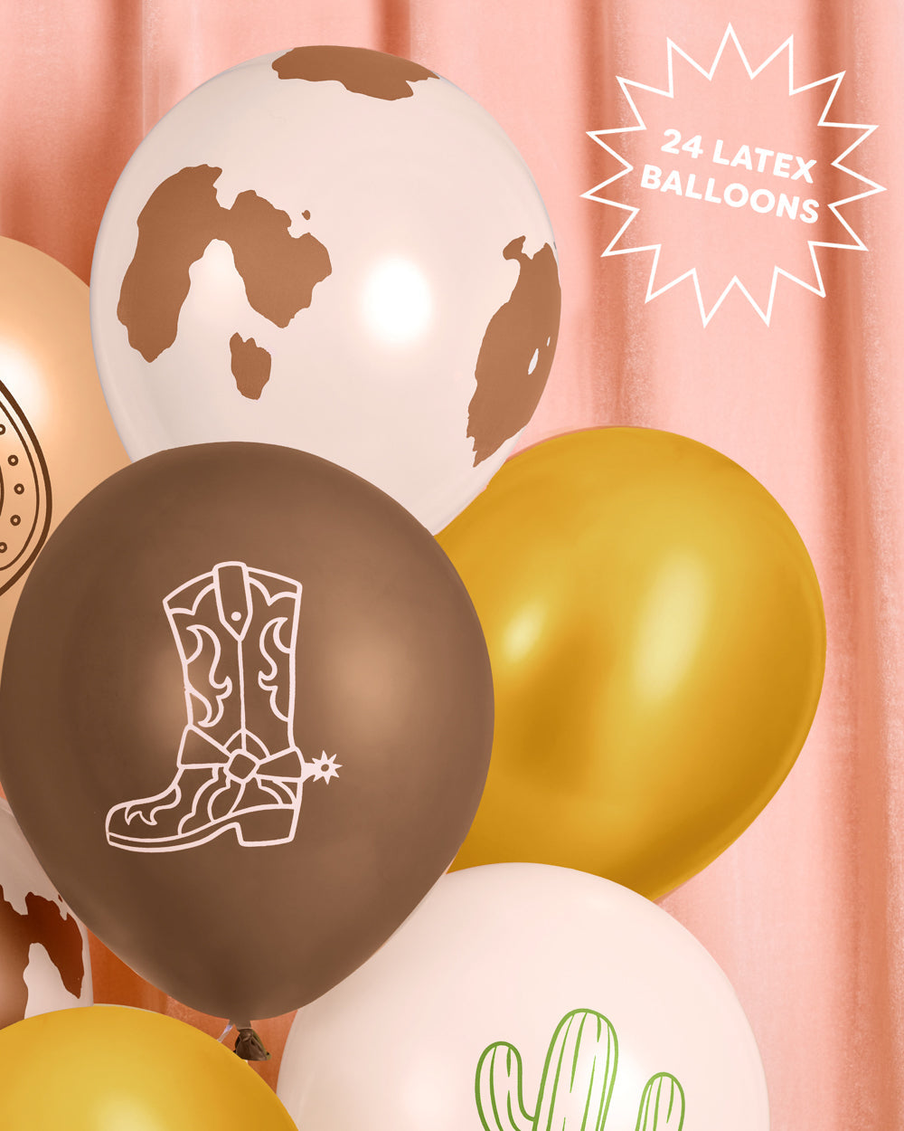 Saddle Up Balloon Pack - 25 latex balloons